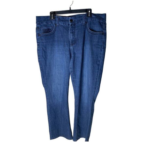 Seven7 Melissa McCarthy Jeans Plus Size 18W Slim Boot Stretch Blue Wash Denim - Picture 1 of 14